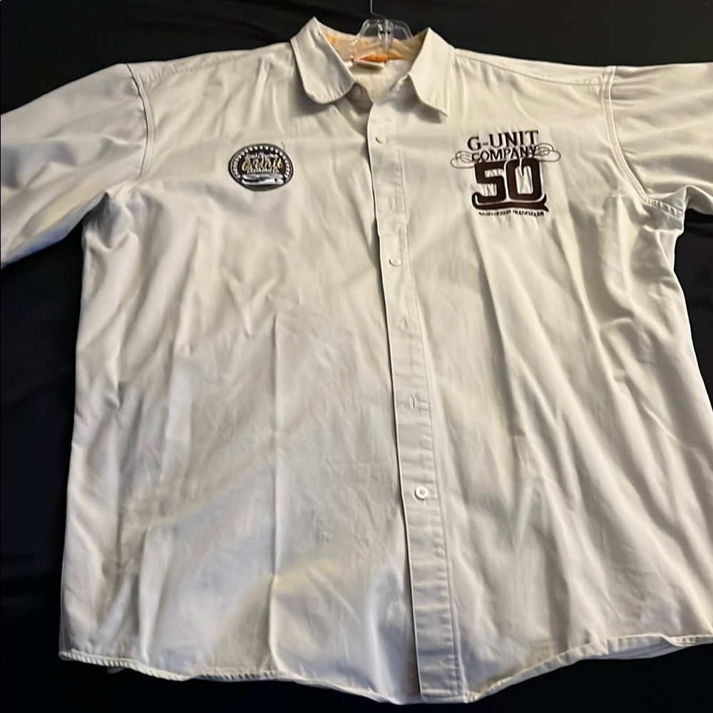 White Casual Button Down Shirt with Classic Design